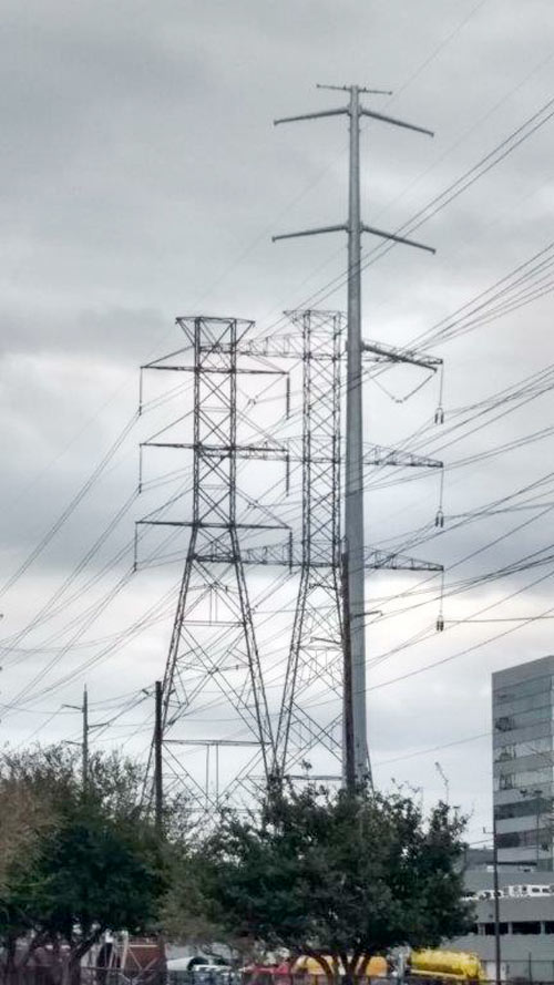 Transmission Line Tower Installation, Westpark Dr., 77081