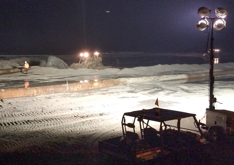 Galveston Beach Sand Addition, January 2017