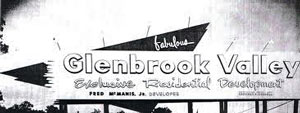 Glenbrook Valley neighborhood signage ca. 1956, Glenbrook Valley, Houston, 77061