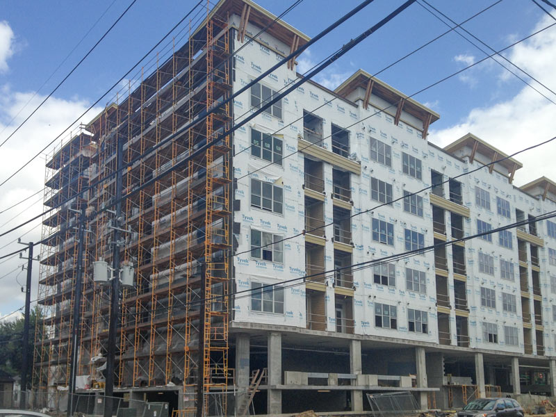 Dolce Living Midtown construction, 180 W. Gray St., Midtown/Fourth Ward, Houston, 77019