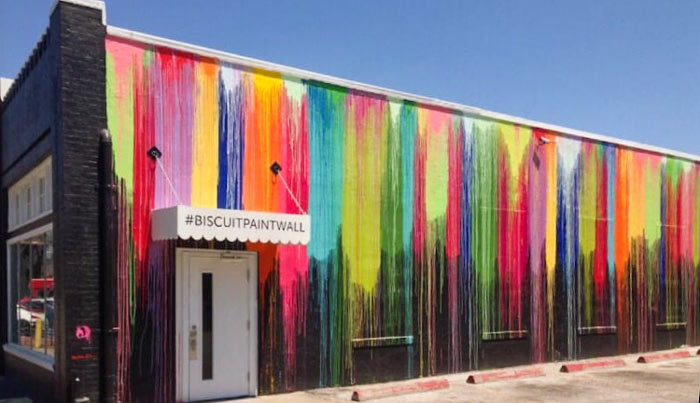 Biscuit Paint Wall, 1435 Westheimer Rd., Lower Westheimer, Houston, 77006