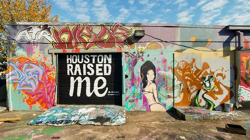 Houston Raised Me Mural, Kingspoint Rd. at Kleckley Dr., Houston