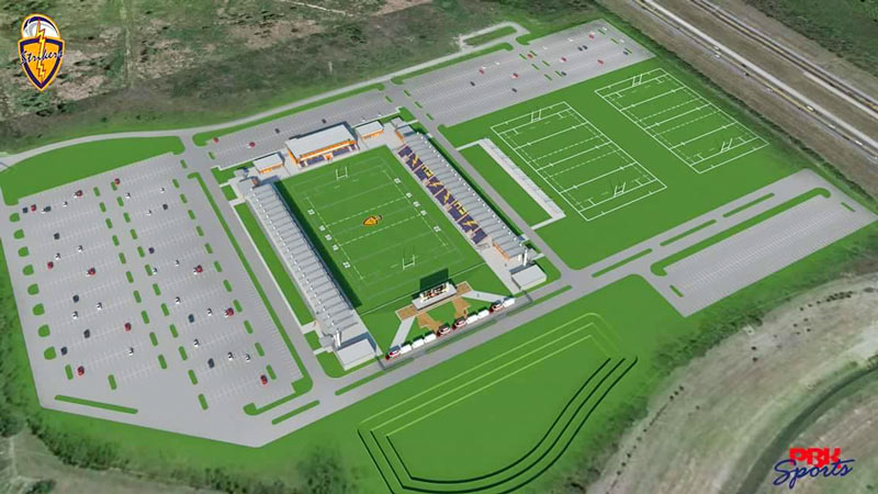Houston Strikers Stadium rendering, possibly 288 at Mowery Rd., South Houston, Houston, 77045