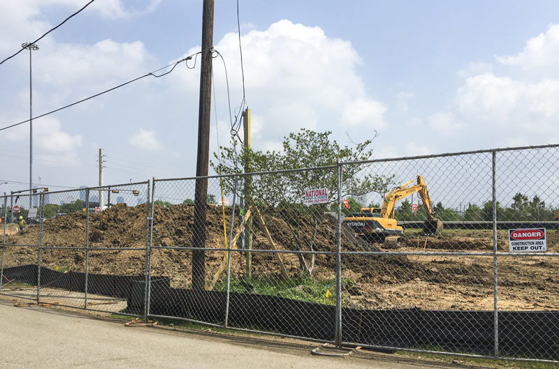 Construction at N. Shepherd at I-10, Cottage Grove, Houston, 77007